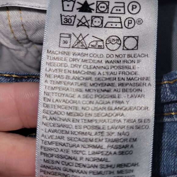 Levis 505 Jeans Mens 32x30 Blue Medium Wash Straight Leg Denim - Picture 8 of 8